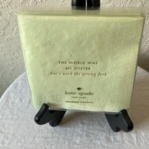 Kate Spade: Mint Green 20 Cocktail Napkins- Musings- 4 quotes- 5”x5”